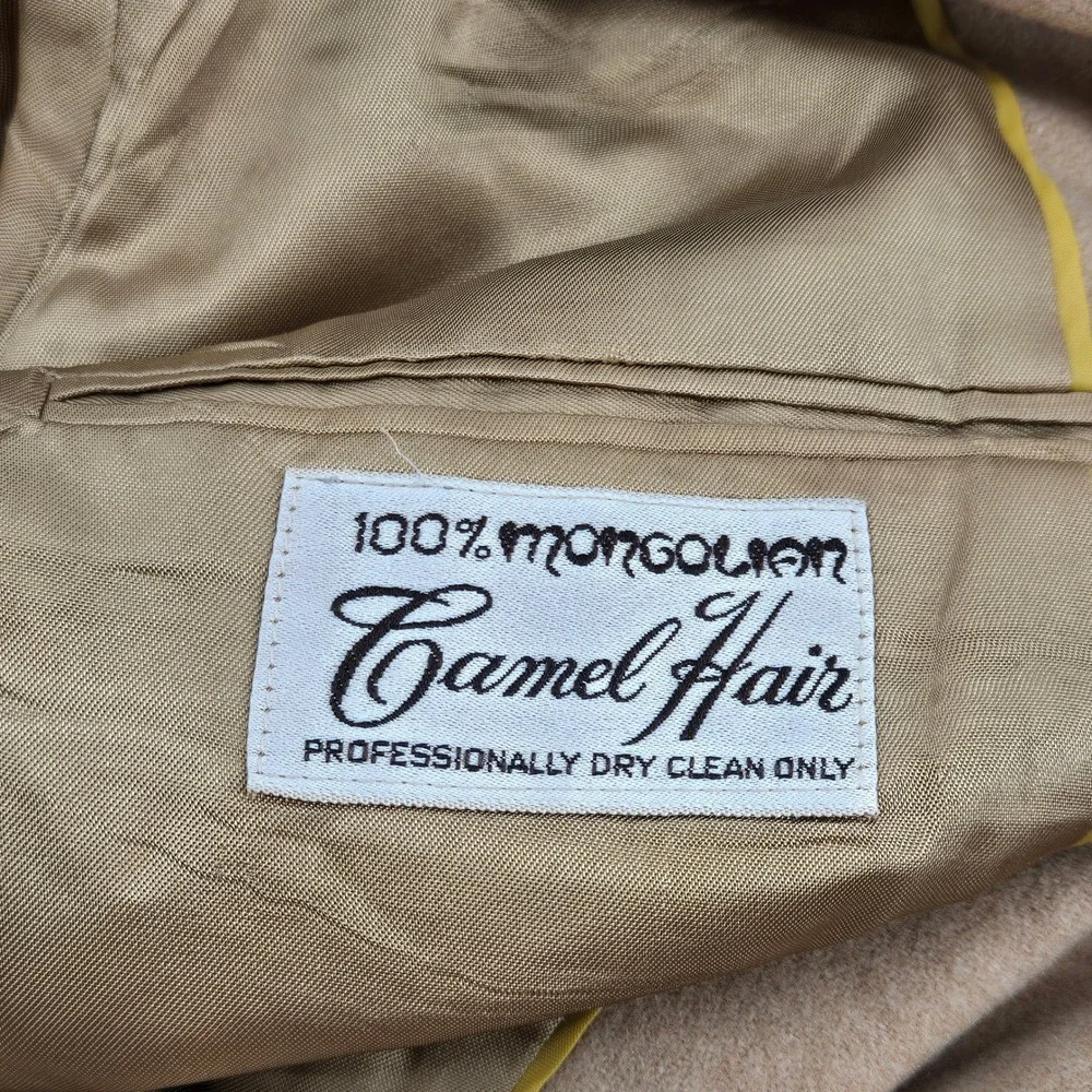 Stonegate Levy's Vintage 100% Mongolian Camel Hair Blazer Sport Coat Camel Brown